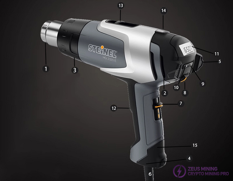 professional electric heat gun HG2320E