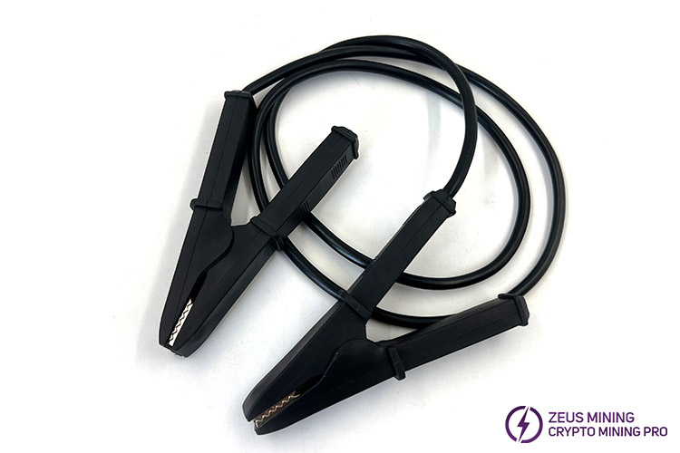 Alligator clip power cable