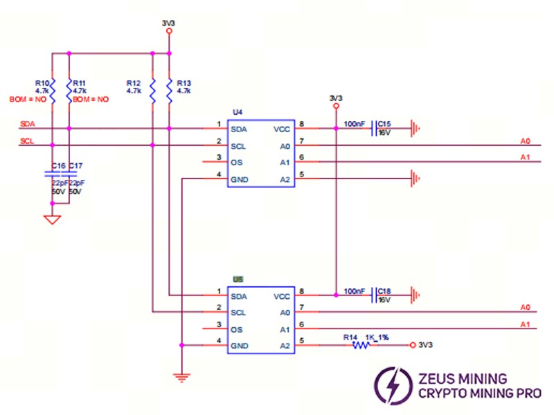 L9 hash board temp sensing circuit schematic diagram