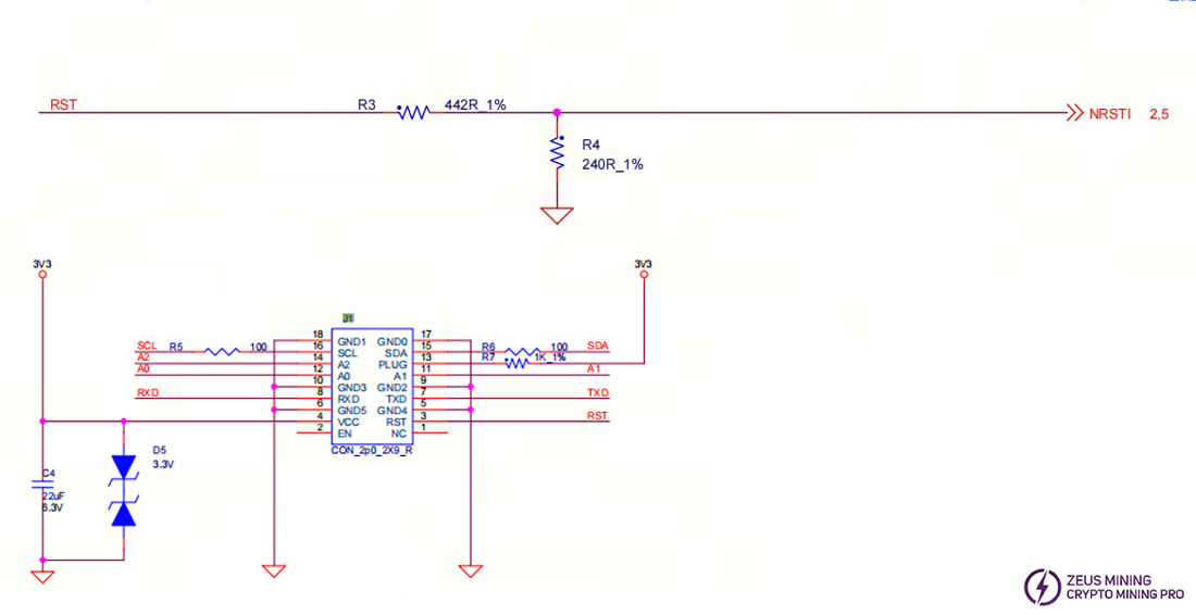 RST signal power voltage 1.2V