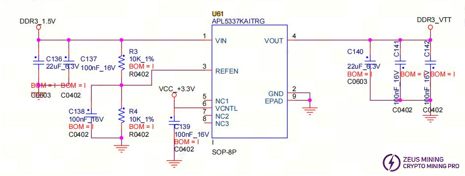 L9 control board DDR circuit