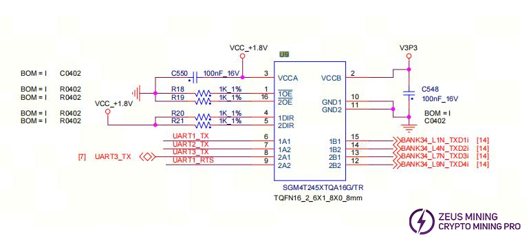 Bidirectional level converter schematic