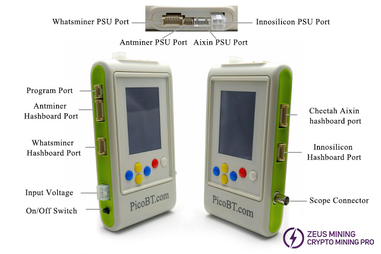 PicoBT tester function button