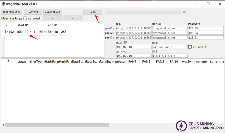 scan IP address