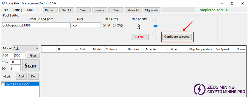 Lucky miner mining pool configuration