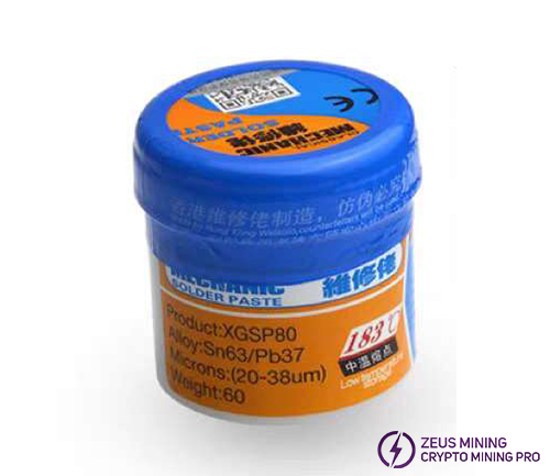 Medium temperature solder paste