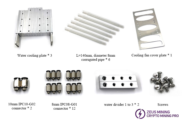 S19pro 126 ASIC chip liquid cold plate