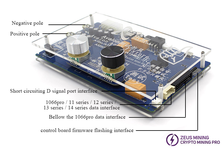 A320X hash board test fixture without screen version