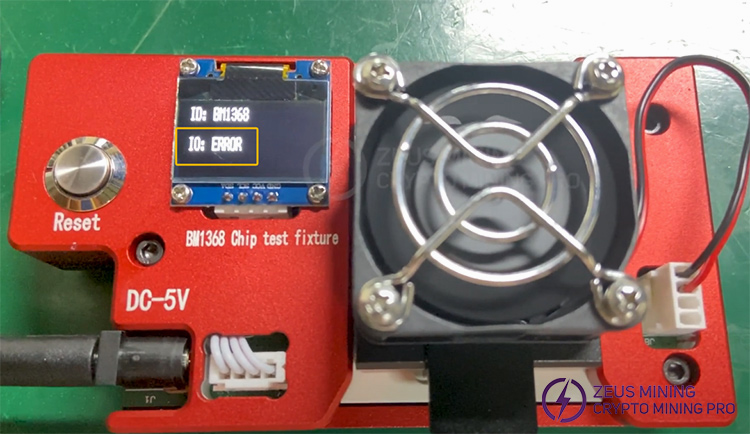 ERROR result for for BM1368 chip fixture