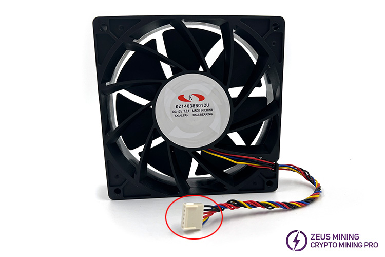 6 pin fan header for whatsminer cooling fan