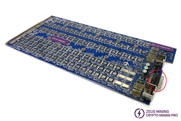 Avalon 10 series hash board pin header