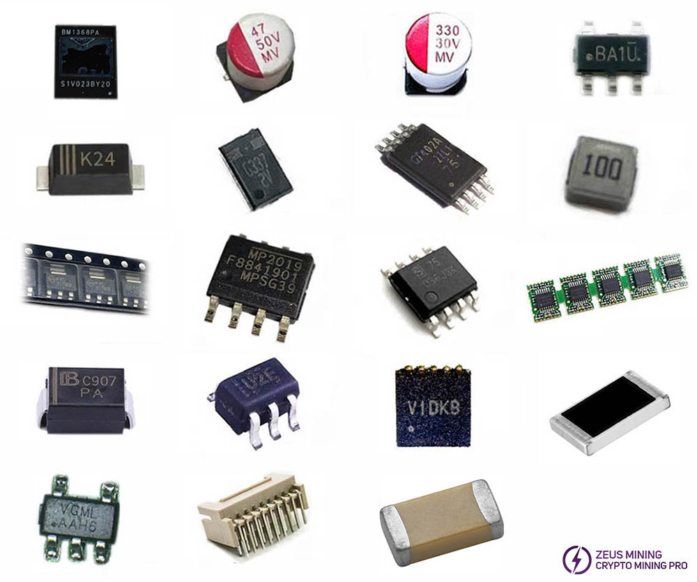 S21 hashboard replacement list with BM1368PA ASIC chip