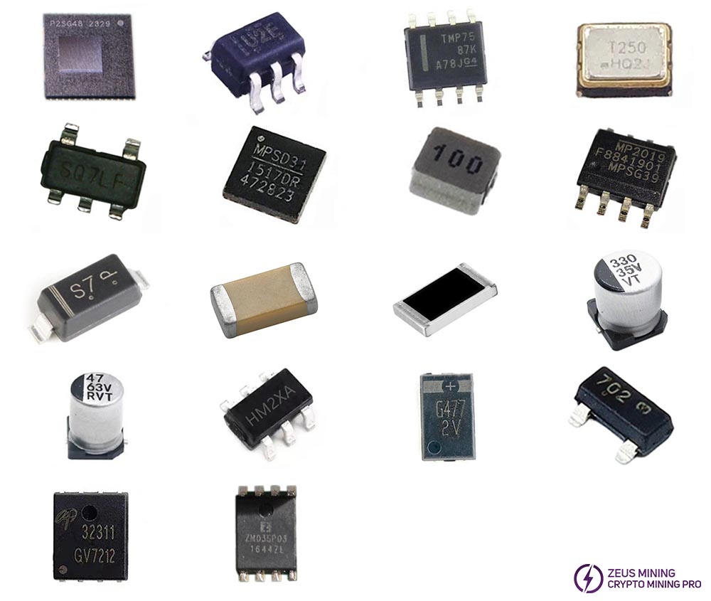 KS3L hash board repair list with ASIC chips