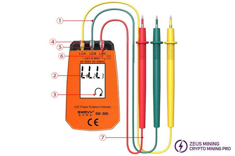 SW-360 sequence rotation tester indicator detector