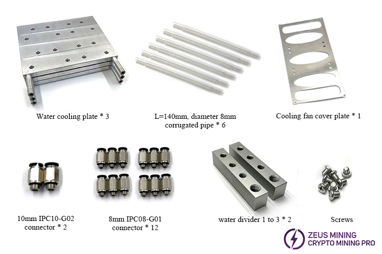 water cooling plate parts for S19kpro miner