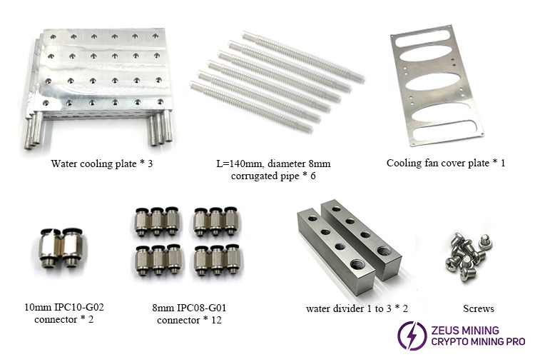 S19pro 114 ASIC chip liquid cold plate