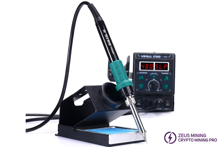 8786D hot air rework station with soldering iron