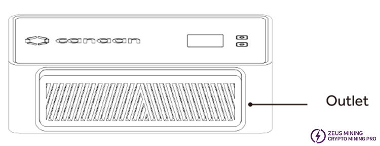 Nano3 air outlet baffle