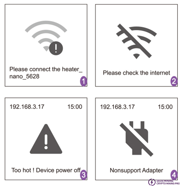 Avalon Nano 3 warning icon