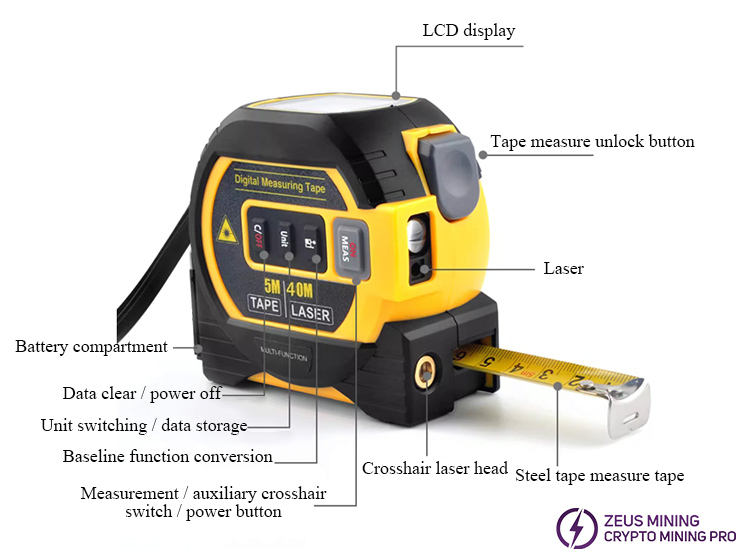 digital laser tape measure