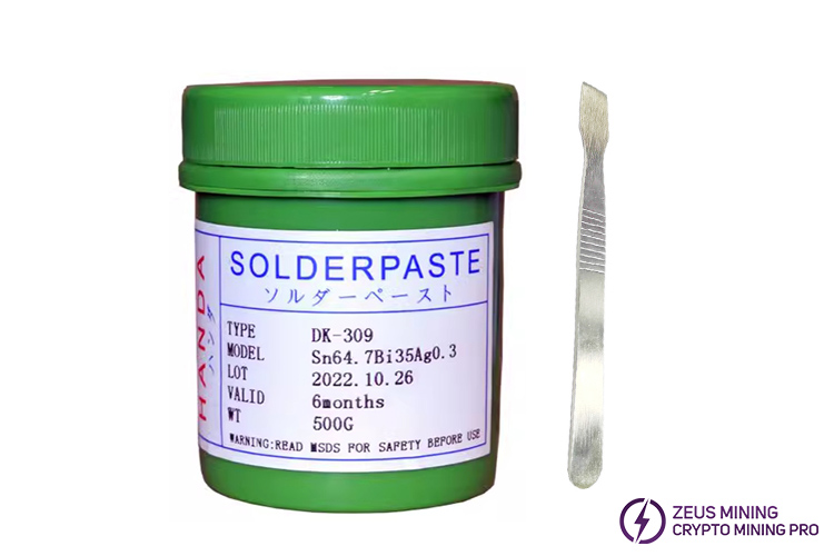 DK-309SnBiAg medium temp solder paste