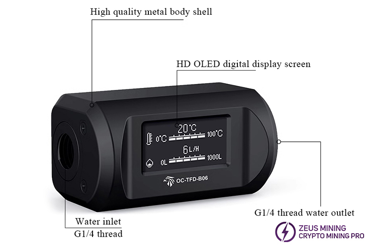 OC-TFD-B06 flow meter thermometer