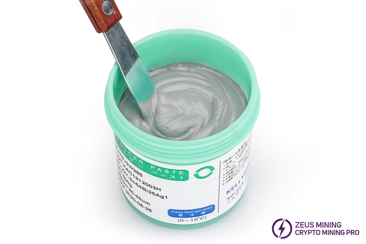 best mid-temp solder paste for ASIC miner repair