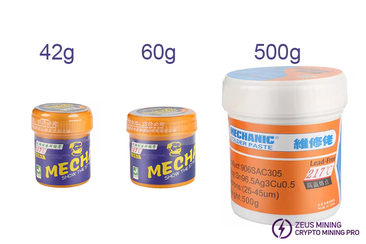 Mechanic high temperature solder paste