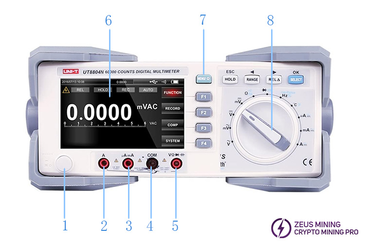 UT8804N digital multimeters bench meters