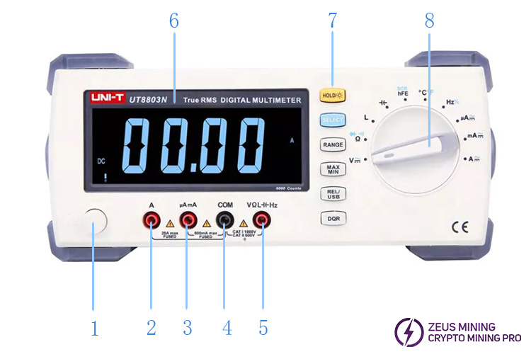 UNI-T UT8803N auto range bench type digital multimeters