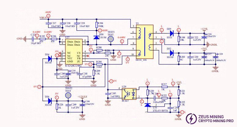 Auxiliary circuit on bitmain APW17