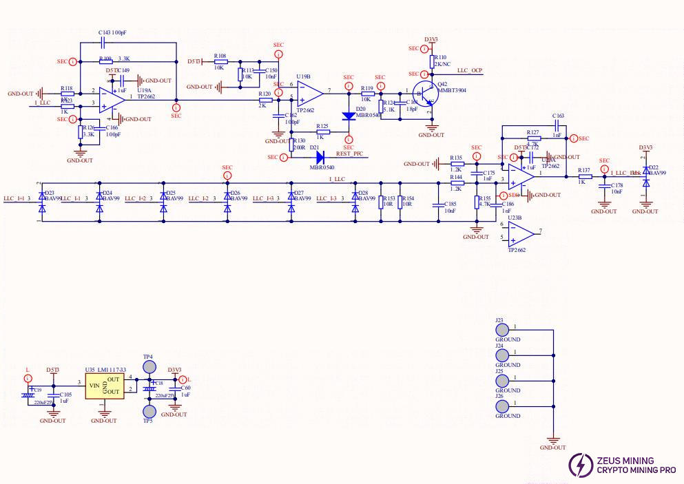 APW17 LLC current detection and overcurrent protection