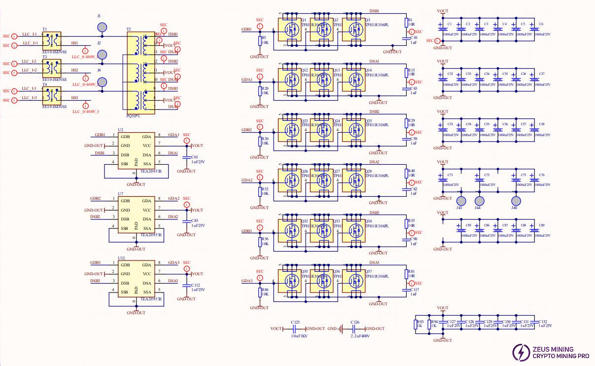 APW17 MOS synchronous drive rectification