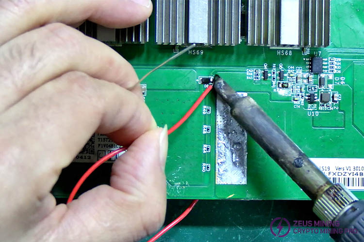 soldering 9003IB board wire