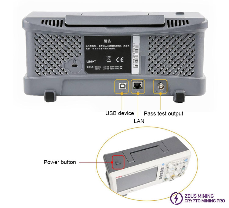 UNI-T UTD2102CEX+ Digital Oscilloscope with 2 channels