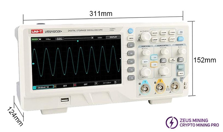 UTD2102CEX+ 100MHz 2Ch DSO