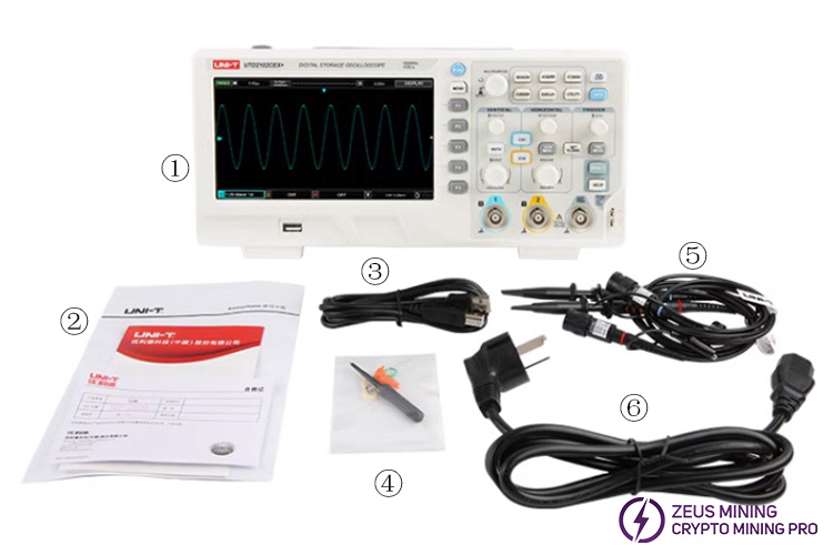 UNI-T UTD2102CEX+ digital oscilloscope kits