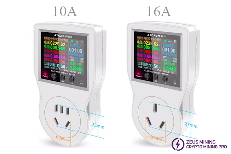 ATORCH S1W WiFi electric energy meter