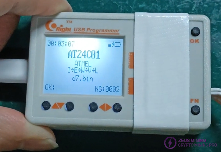 write EEPROM data to S19 XP hash board