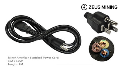 C13 power cord for Antminer