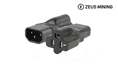 IEC320 C14 power adapter plug