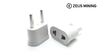 2P power plug charger adapter