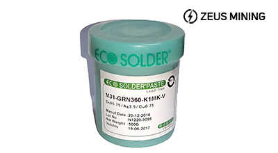 M31-GRN360-K1MK-V lead free solder paste | Zeus Mining