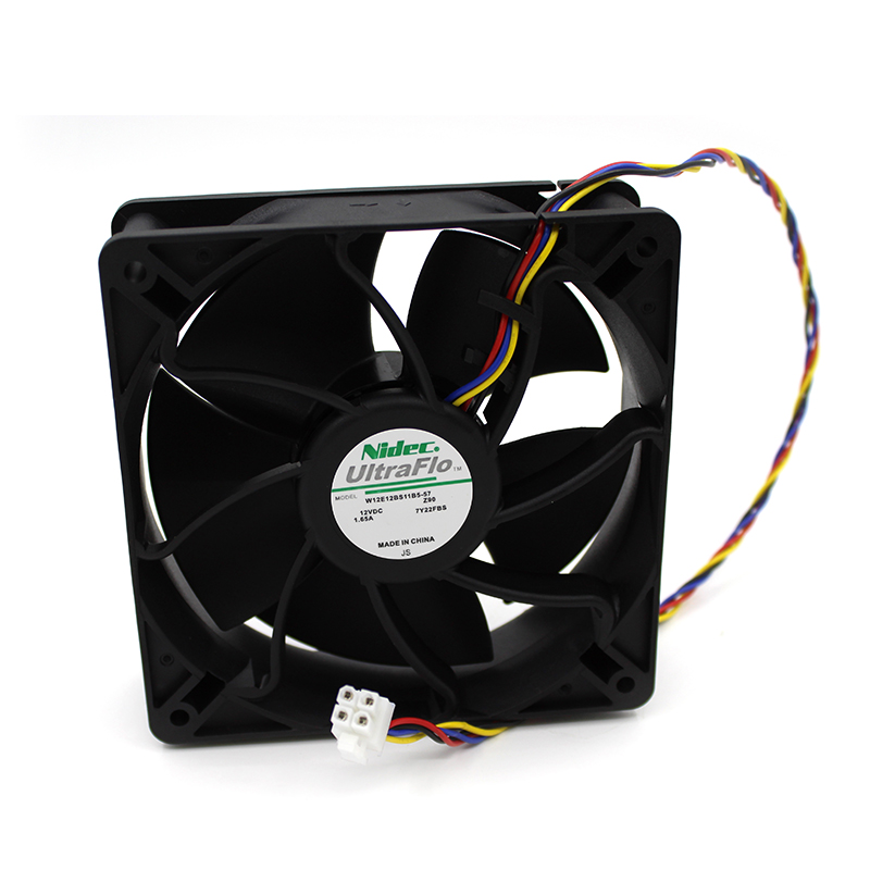 Nidec Antminer 12V 1.65A 6000RPM Miner Cooling Fan 120mm x 120mm x 38mm