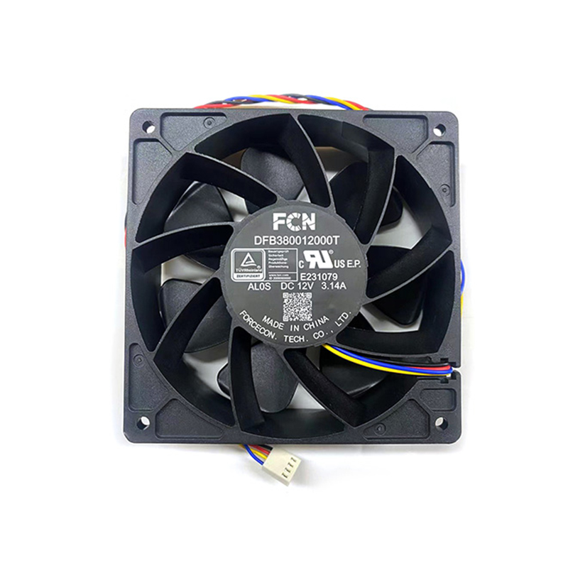 FCN DFB380012000T AL0S DC12V 3.14A 120mm cooling fan for Antminer