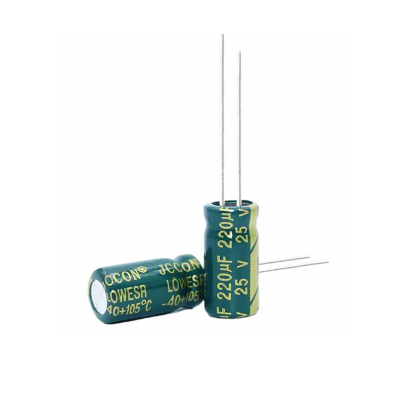 25V 220uf aluminum electrolytic capacitor 8x12mm