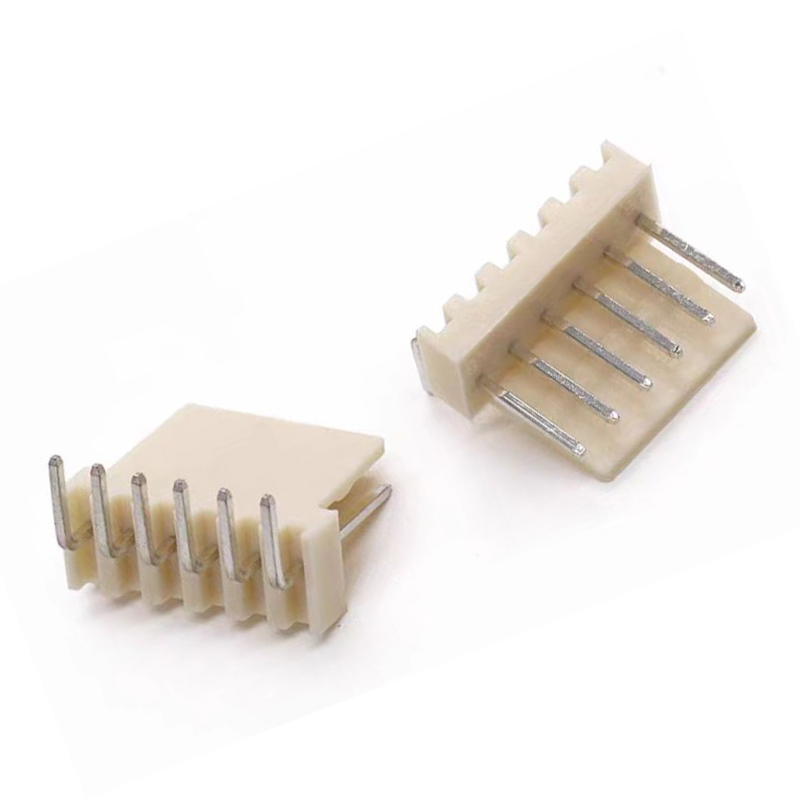 KF2510 curved needle socket PCB connector 6Pin