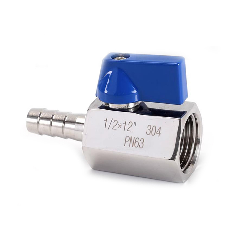 304 PN63 stainless steel mini ball valve 10mm 12mm for water cooling