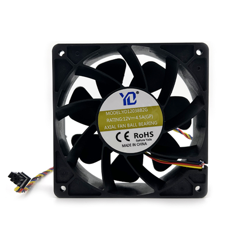 Universal 4Pin Cooling Fan YD12038B2G 12V 4.5A for Avalonminer