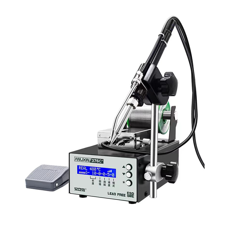 Automatic tin feeding soldering machine 376b+